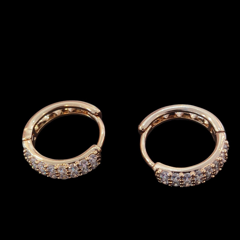 گوشواره زنانه ژوپینگ دو لاین نگین